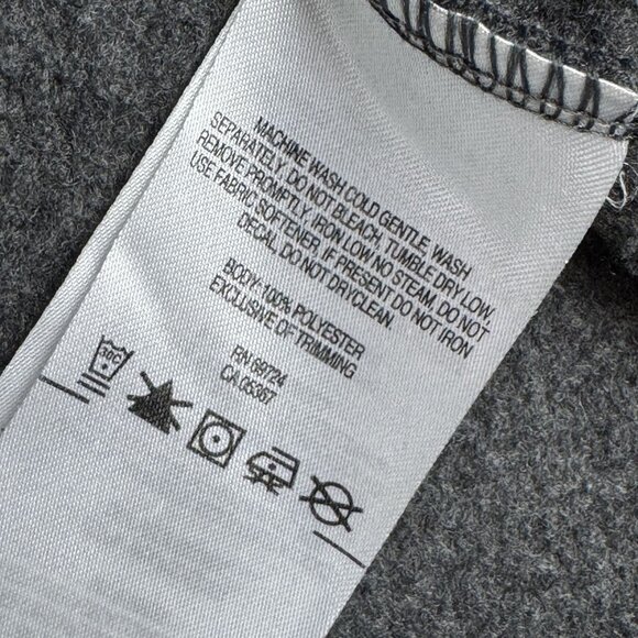 COLUMBIA Sportswear Company Mens T-Snap Grey Colorblock Fleece Pullover Jacket - Picture 5 of 6